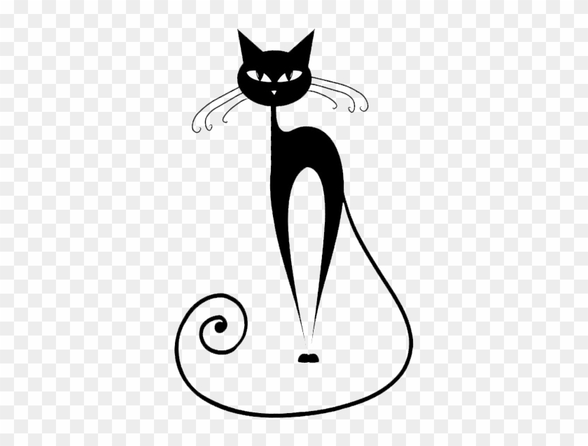 Black Cat And Kitten Clip Art - Black Cat Shower Curtain #1181491
