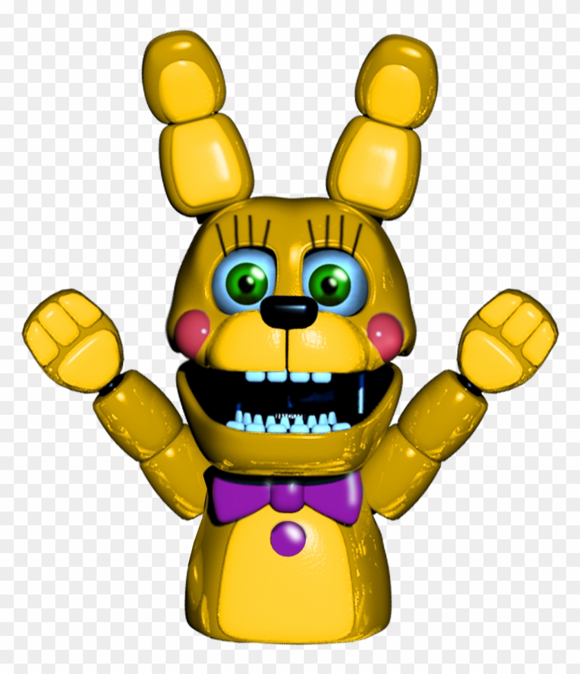 Puppet Spring Bonnie By Pkthunderbolt100 Puppet Spring - Spring Bonnie Hand Puppet #1181508
