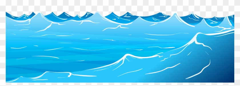 Ocean Water Clipart - Transparent Background Waves Clipart #1181603