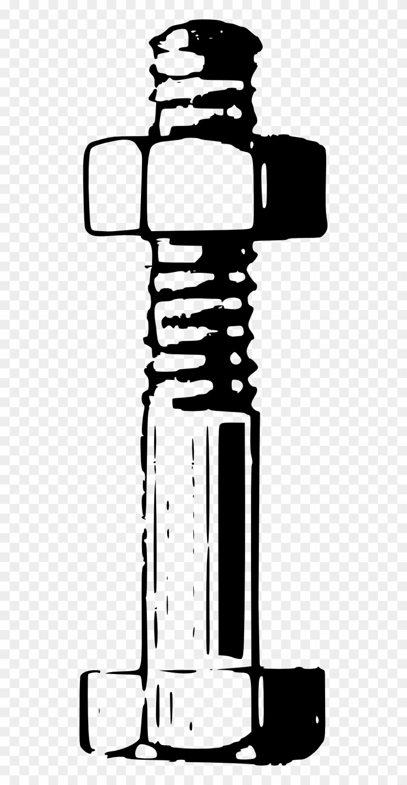 Nut Bolt Clip Art - Nut Bolt Line Art #1181612