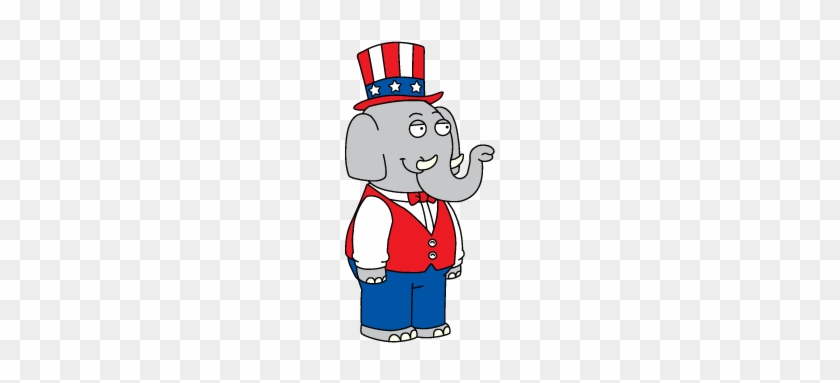 Decoration Republicanelephant Thumbnail@4x - Cartoon #1181689