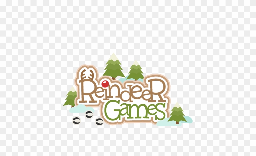 Reindeer Games Svg Scrapbook Title Svg Cutting Files - Reindeer Games Png #1181785