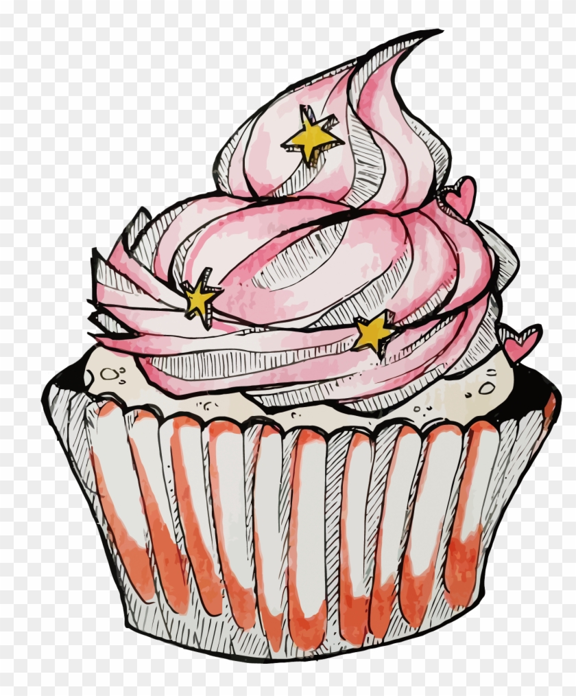 Vector Cup Cake - Vector Graphics #1181815