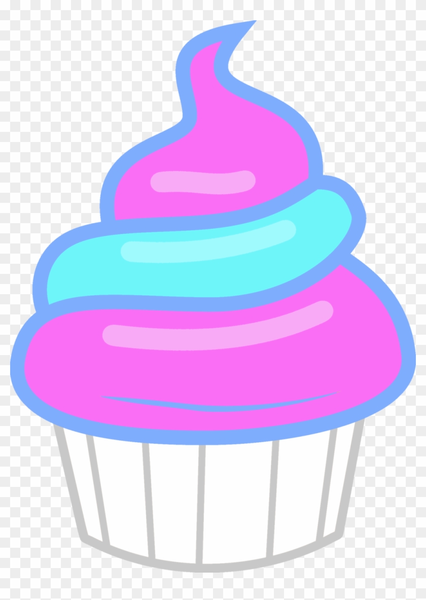 Cotton Candy Cupcake By Magicdog93 - Mlp Cupcakes Vector #1181861