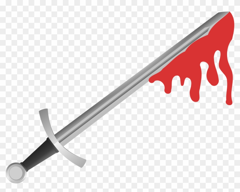 Clipart - Bloody Sword - Clipart Sword #1182094