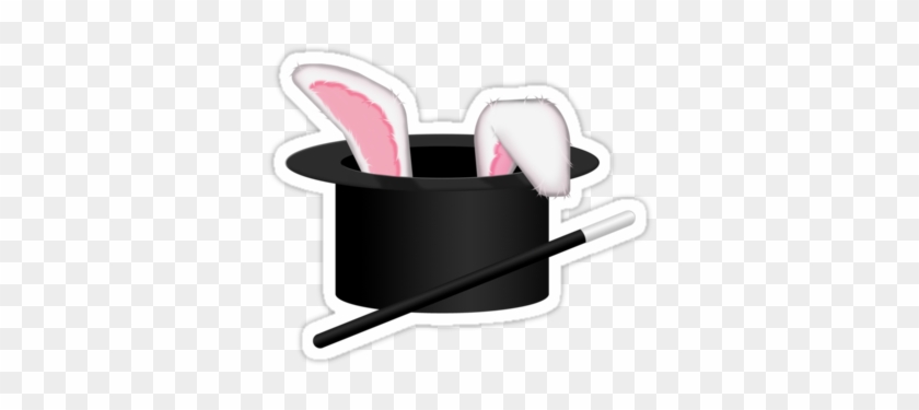 Rabbit In Hat Clipart - Rabbit In A Hat Png #1182179