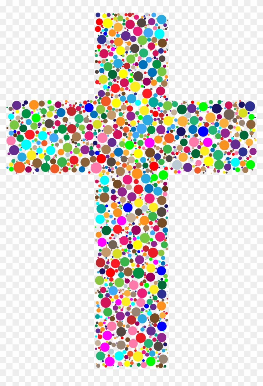 Clipart Colorful Cross Circles Rh Openclipart Org Colorful - Colorful Cross Clipart #1182214