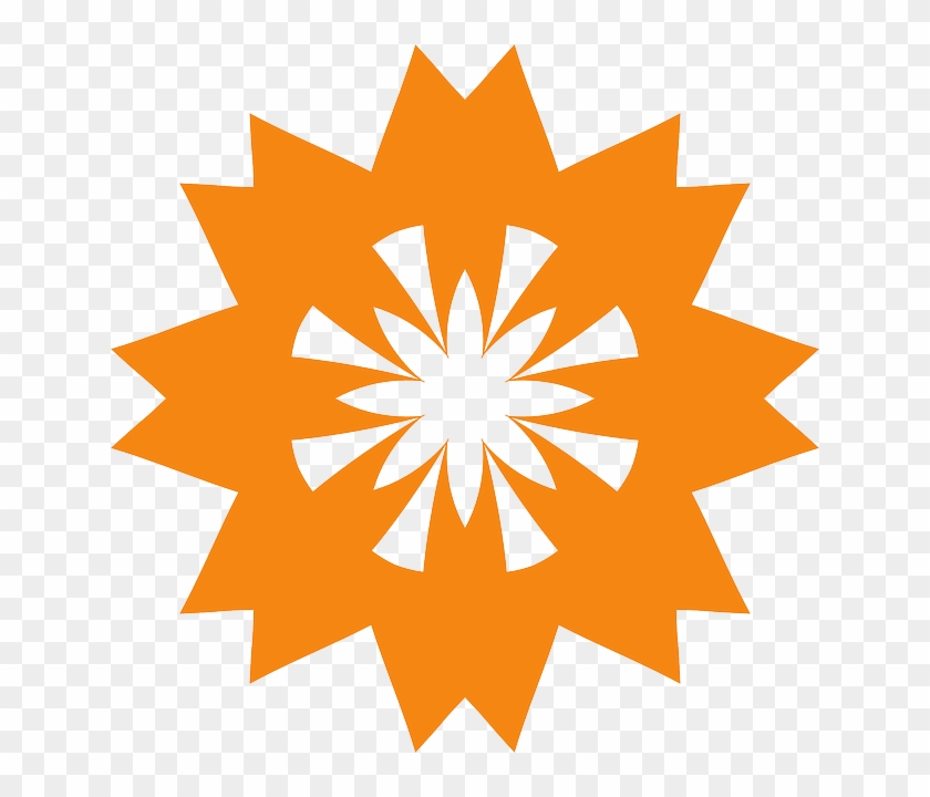 Flower, Orange, Shape, Swirl, Petals, Shapes - Round Table India Logo #1182251