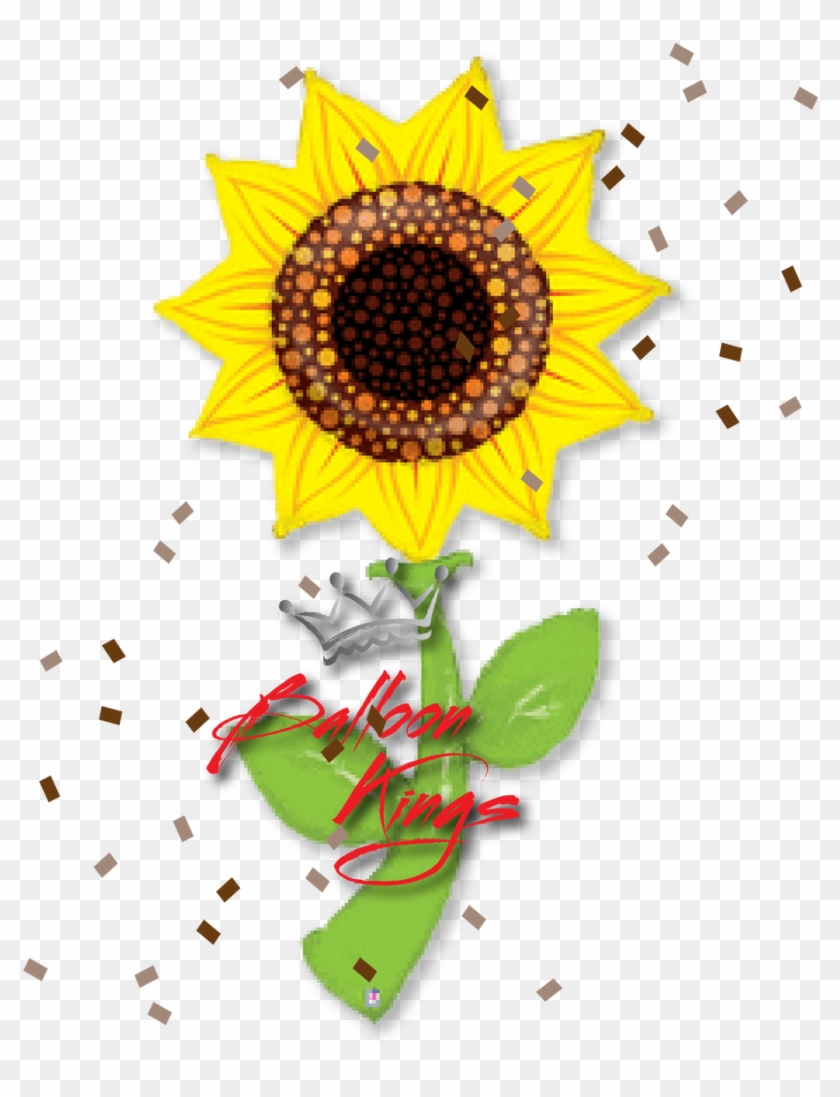 Sunflower Shape - 150cm Sunflower Fresh Picks Helium Shape Balloon #1182330