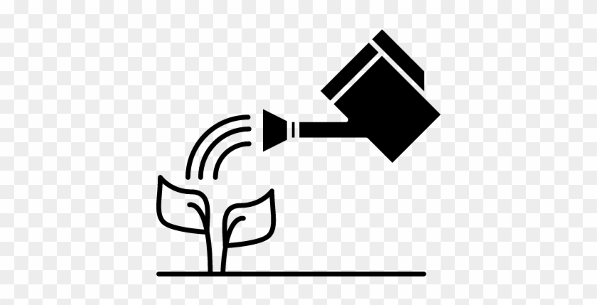 Watering A Plant Vector - Watering Plants Icon #1182371