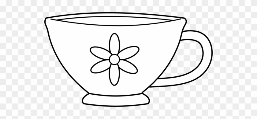 Tea Cup Coloring Page #1182373