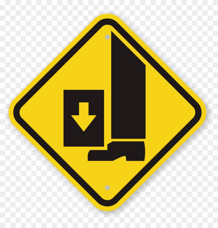 International Crushing Of Toes/foot Hazard Symbol Ghs - Gas Warning Sign #1182438