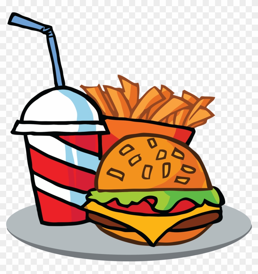 Text, Images, Music, Video - Cartoon Burger And Fries - Free Transparent  PNG Clipart Images Download