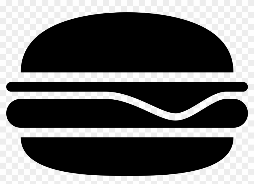 Burger Icon Black And White #1182505