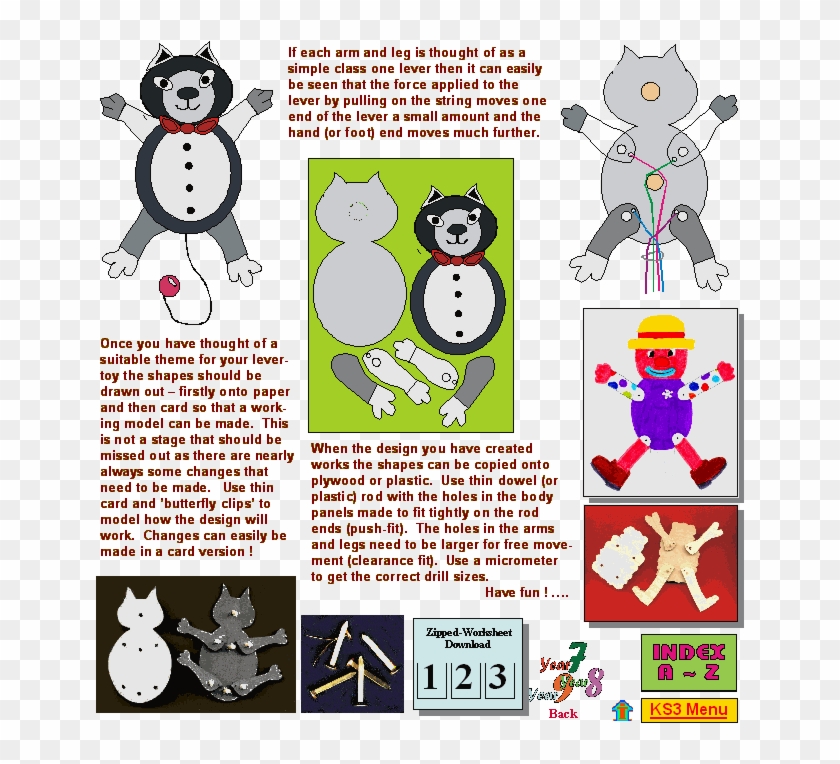 A Lever Ttoy Project Using A Class One Lever - Design And Technology Levers #1182538