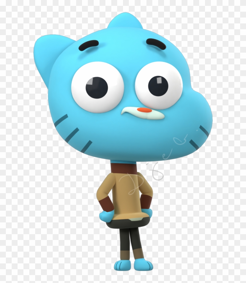 Gumball Watterson By Djebrayass - Amazing World Of Gumball 3d Models #1182556