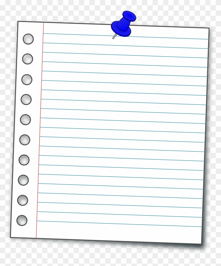 De Papier - Lined Notebook Paper Png #1182578