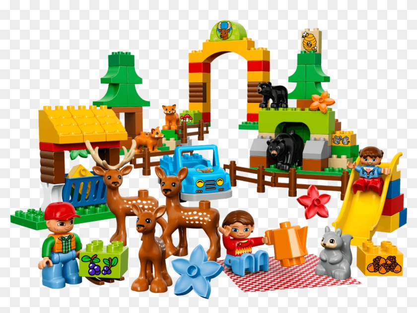 Enjoy A Day Of Fun At A Wildlife Park In The Lego® - Lego 10584 Duplo Forest Park #1182803