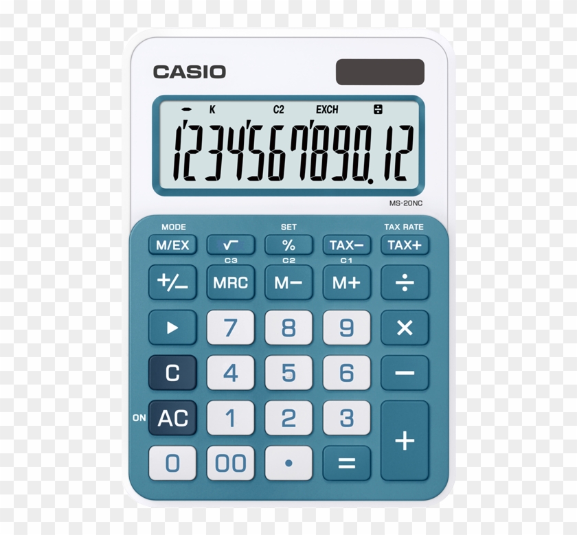 Casio Calculator Ms-20nc - Casio Ms 20nc Bu #1182836