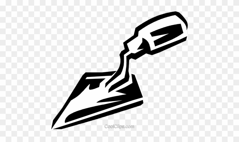 Trowel Royalty Free Vector Clip Art Illustration - Trowel Royalty Free Vector Clip Art Illustration #1182923