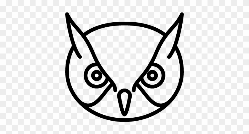 Owl Head Vector - Owl Head Png #1183026