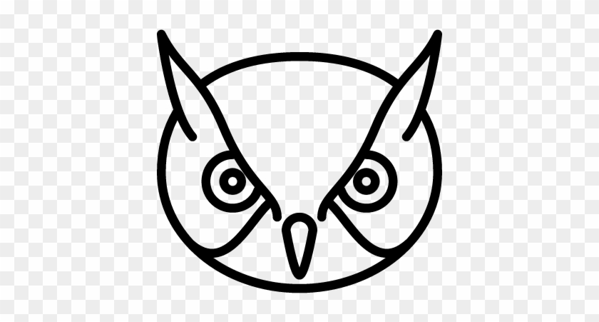 owl head silhouette vector