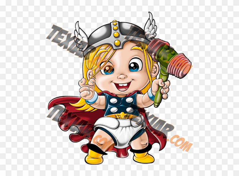 Pin By Donna Schilthuis On Cartoon Drawing - Baby Thor #1183094
