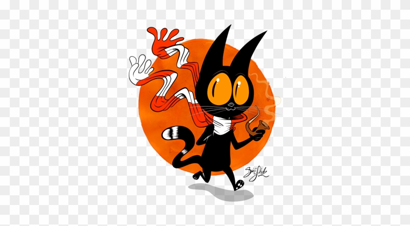 October Cat By Themrock - Cartoon #1183129