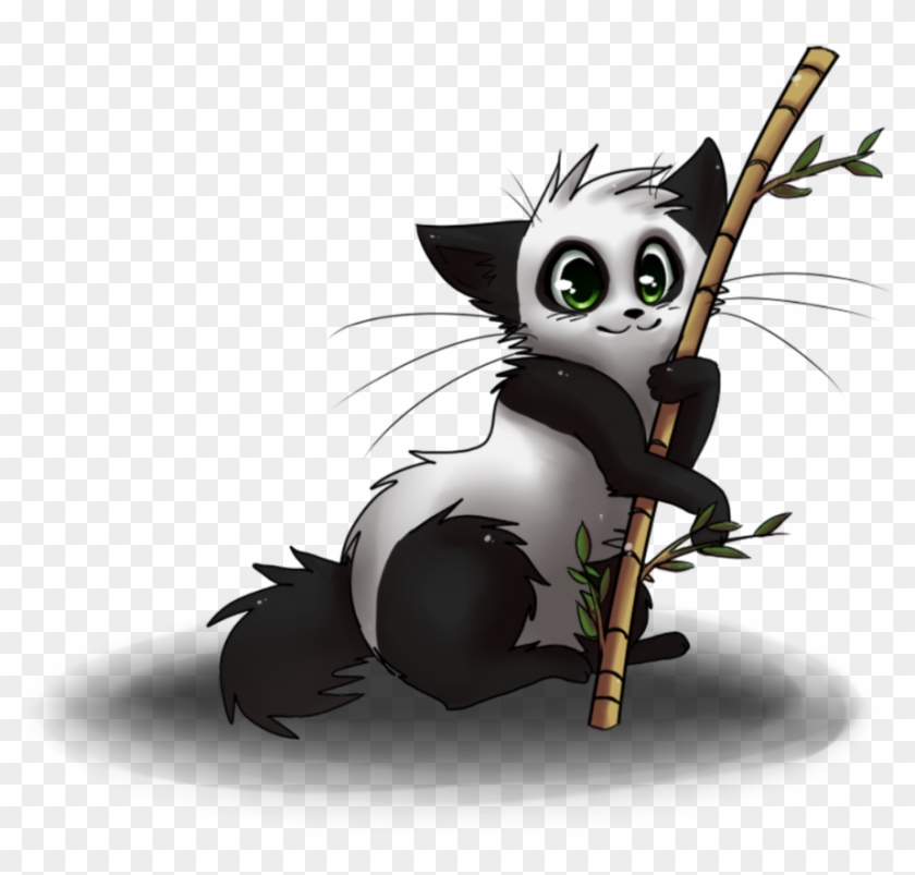 Panda Cat By Memedokis - Anime Panda Cat #1183154