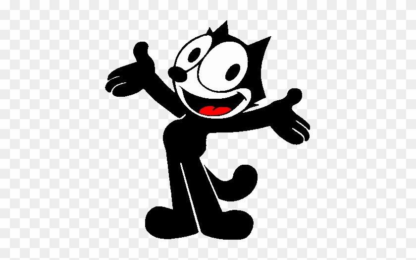 Felixthecat - “ - Black Cat Cartoon Character Name - Free Transparent PNG  Clipart Images Download