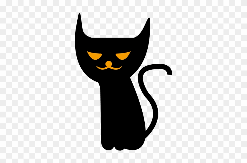 Spooky Halloween Cat 7 Transparent Png - Halloween #1183245