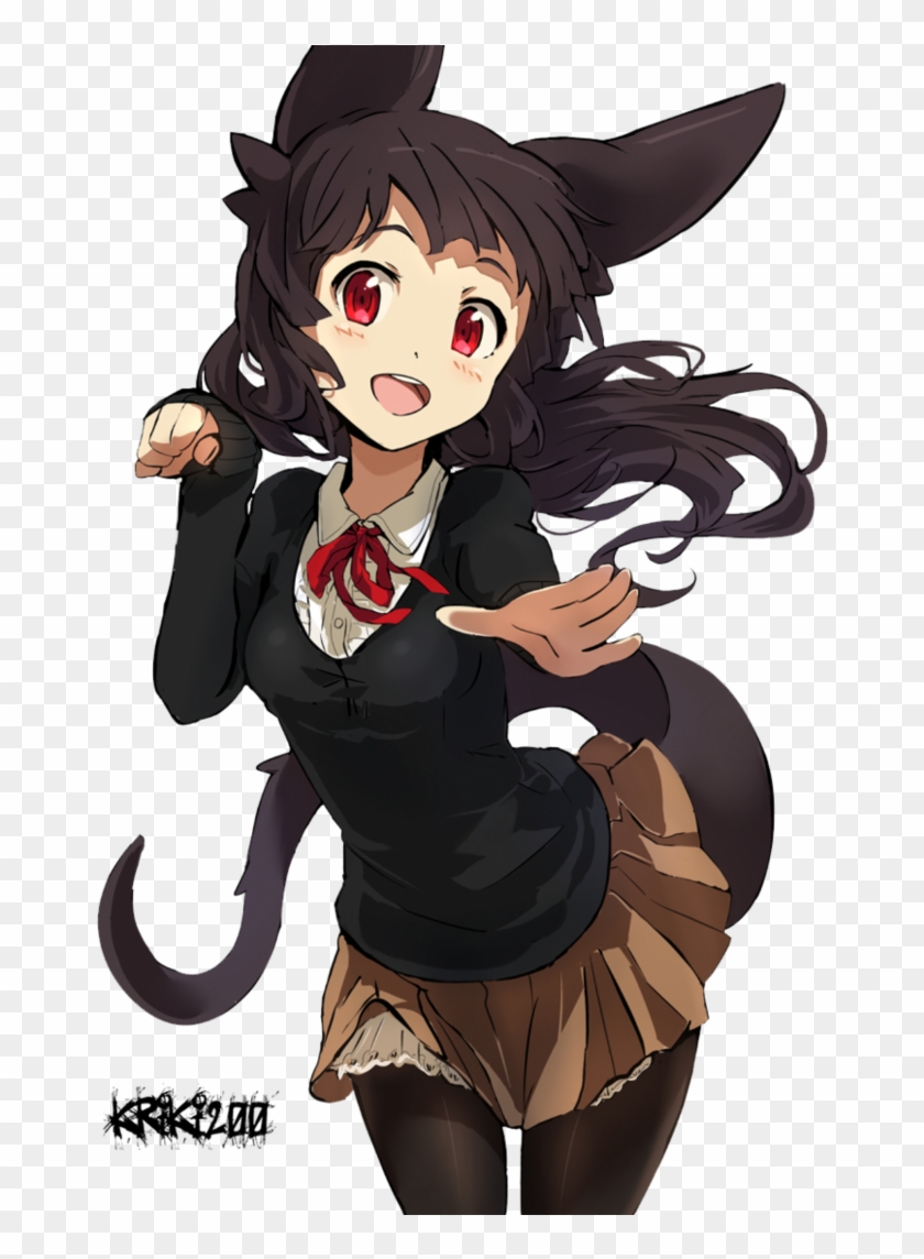 Cat Girl Anime Render By Kriki200 - Cute Anime Fox Girl - Free Transparent  PNG Clipart Images Download