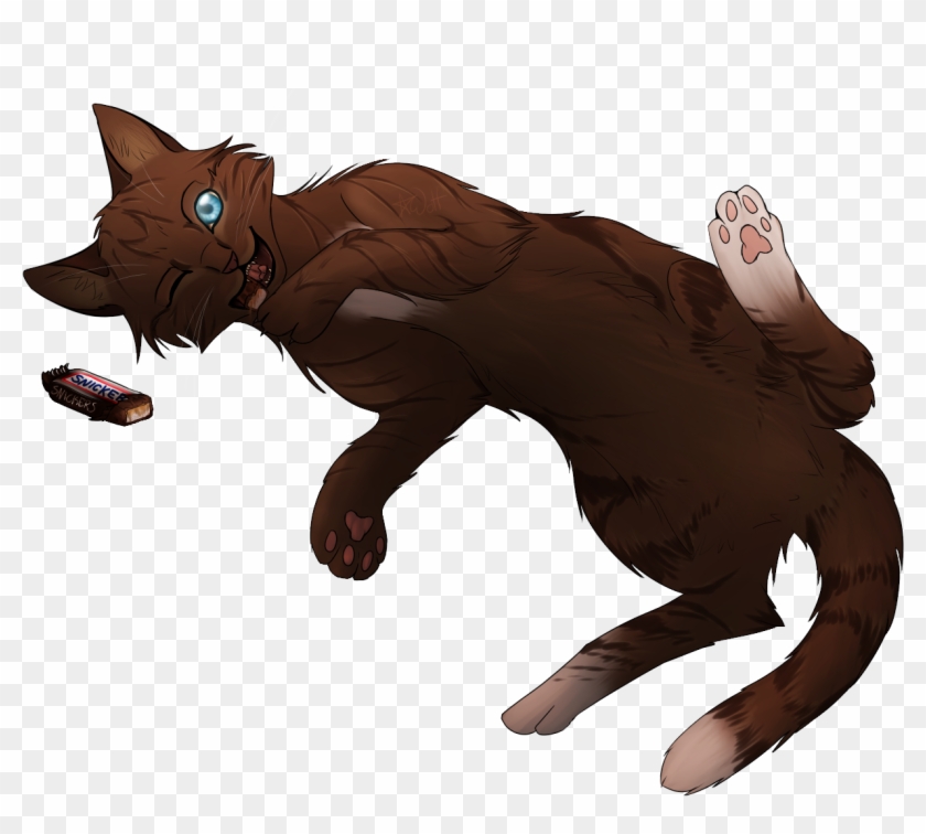 Brown Cat With Blue Eyes Drawing #1183292