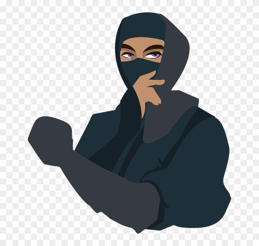 Robber Cartoon 21, Buy Clip Art - Ninja Png #1183329