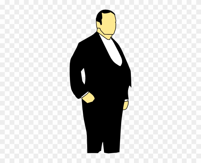 Go Back Gallery For Man In Tuxedo Cartoon 6dco3m Clipart - Fat Man In Suit Cartoon #1183343
