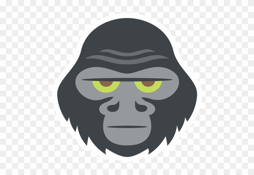 Cartoon Gorilla Face - Cartoon Gorilla Face #1183350