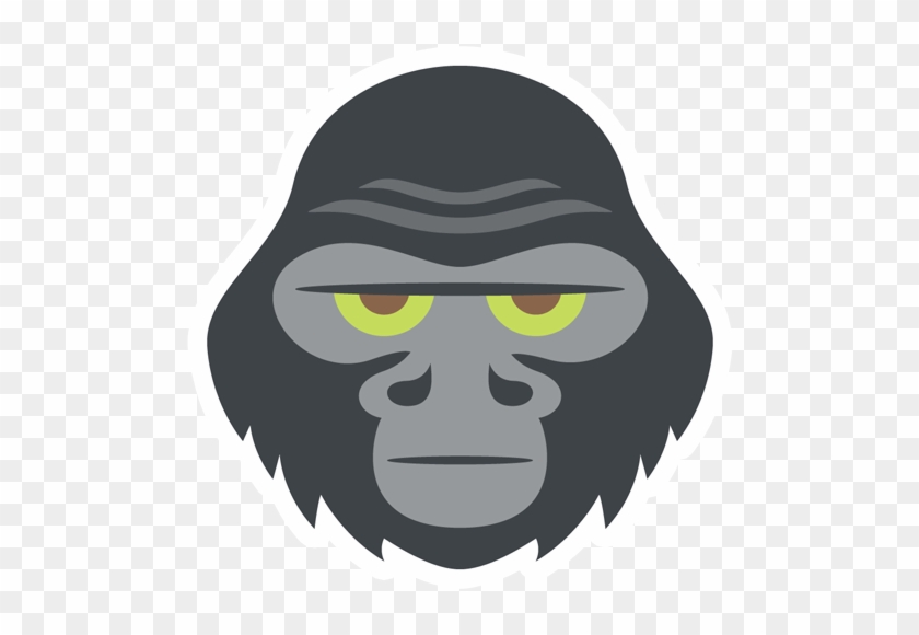 Cartoon Gorilla Face - Cartoon Gorilla Face #1183350