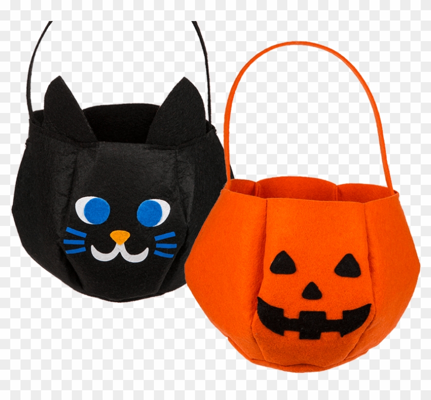 Cesta De Fieltro De Halloween - Cat #1183420