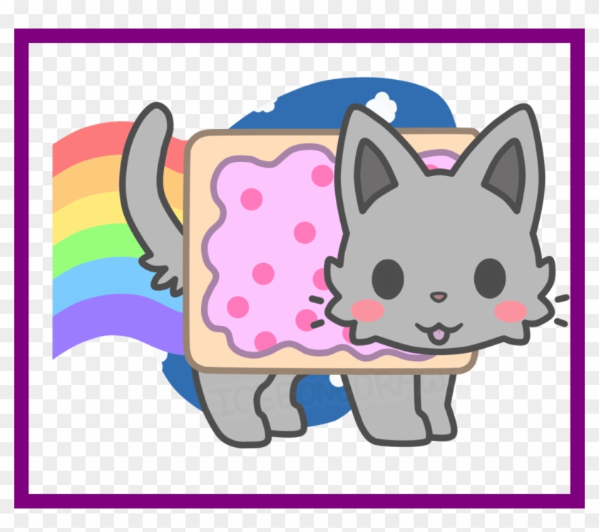 Cute Cat Cartoon Cute Cartoon Nyan Cat Marvelous Kawaii - Nyan Cat Kawaii #1183572