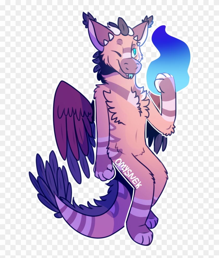 Flames By Omysnek - Pink Dutch Angel Dragon Fursona #1183695