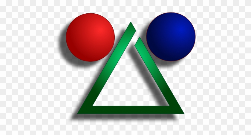Two Ball And Delta Logo - Circle #1183731