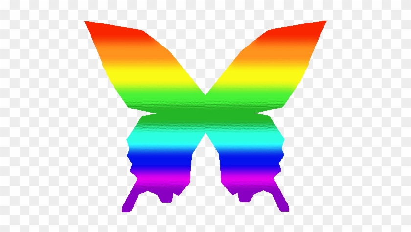 Mmd Butterfly Rainbow Textures By Manakh - Rainbow Butterfly Png #1183759