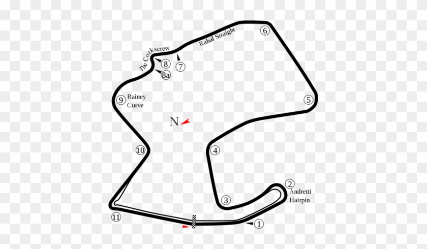 Laguna Seca Track Map - Laguna Seca Circuit Map #1184035