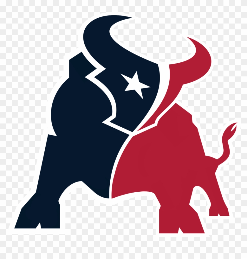 Houston Texans Bull Football Car Truck Window Vinyl - Houston Texans Logo Embroidered #1184150