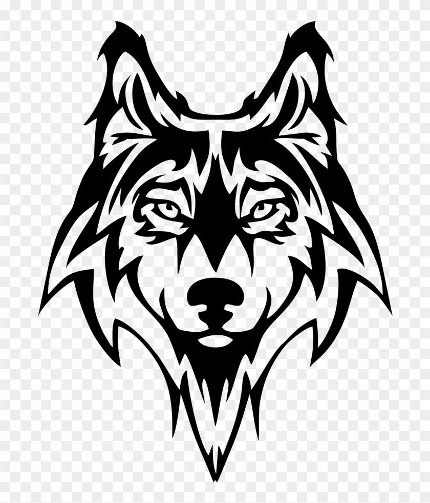 Wolf Dog Doggy Snout Jdm Auto Car Bumper Window Vinyl - Wolf Tattoo Vector #1184154