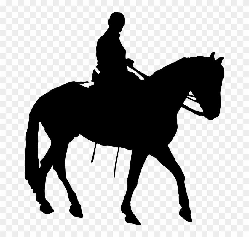 Rocking Horse Silhouette 21, Buy Clip Art - Man On Horse Silhouette #1184169