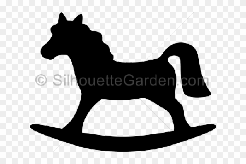 Rocking Horse Silhouette - Rocking Horse Silhouette Clipart #1184177