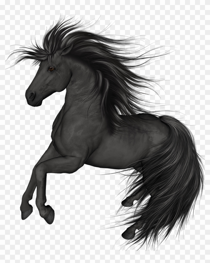 Black Horse Png Clip Art - Black Horse Clip Art #1184205