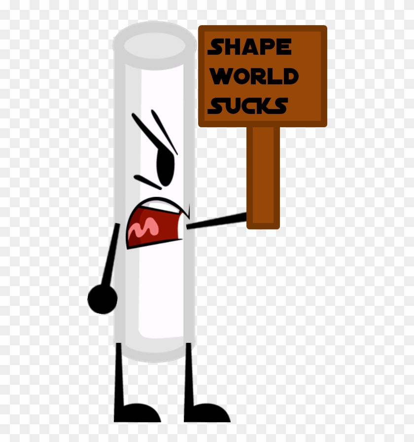 Chalk Holding Sign Saying He Hates Shape World - Chalk Holding Sign Saying He Hates Shape World #1184325