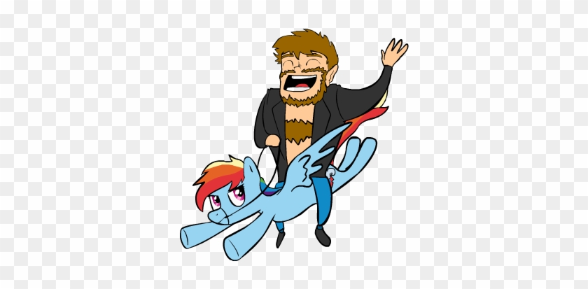 Christheponyguy, Chuck Norris, Human, Rainbow Dash, - Cartoon #1184363